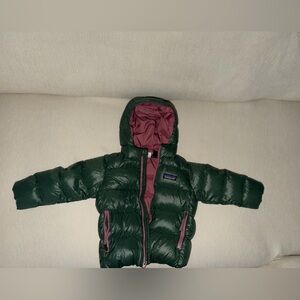 Patagonia Kids Puffer Jacket - Green and Purple